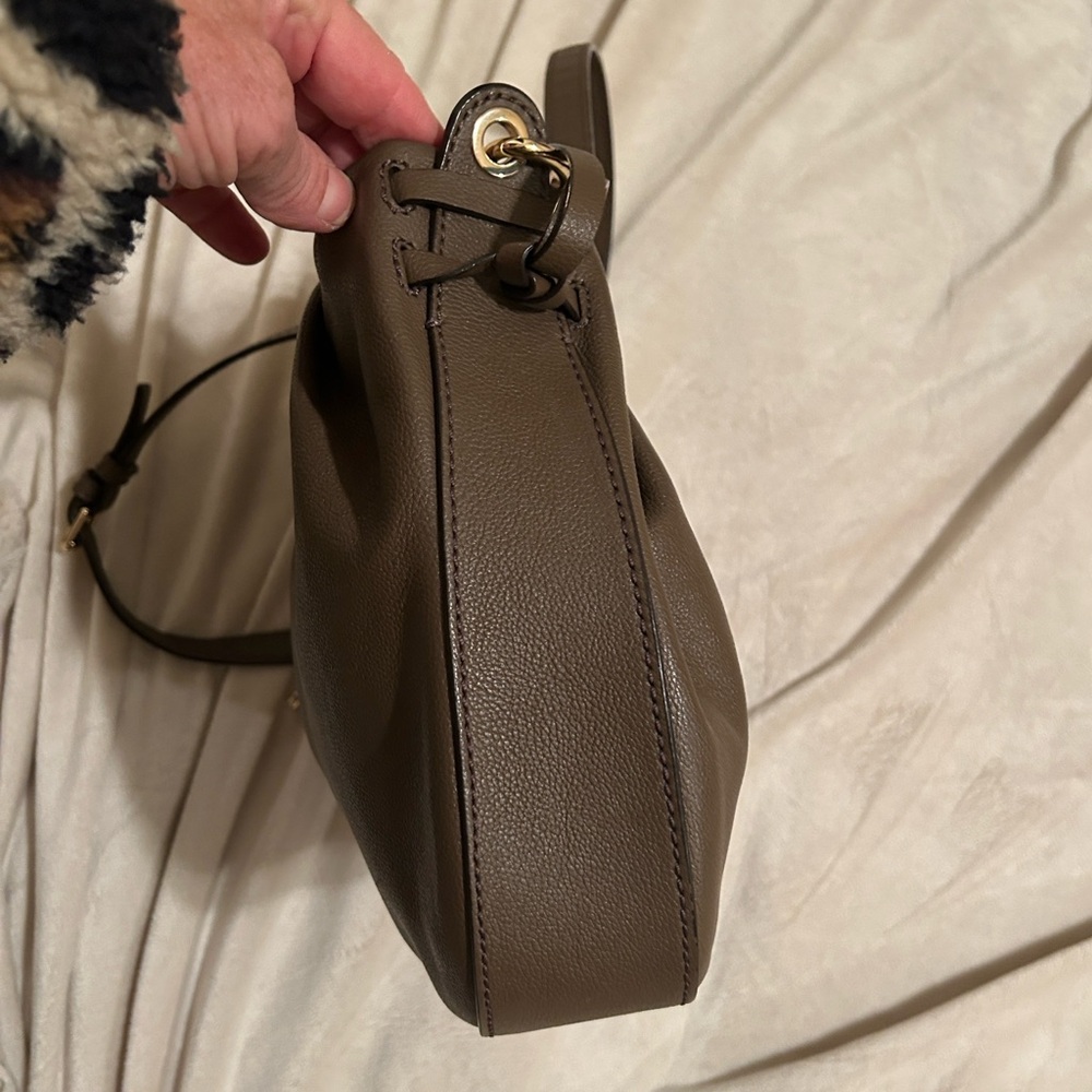 henri bendel Brown Pebbled Leather Chain-Handle Shoulder Bag - Picture 6 of 14